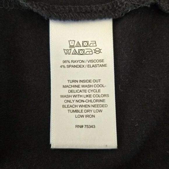 Tahari Womens Black Long Sleeve Top Size Small Scoop Neck Knit - Picture 7 of 7